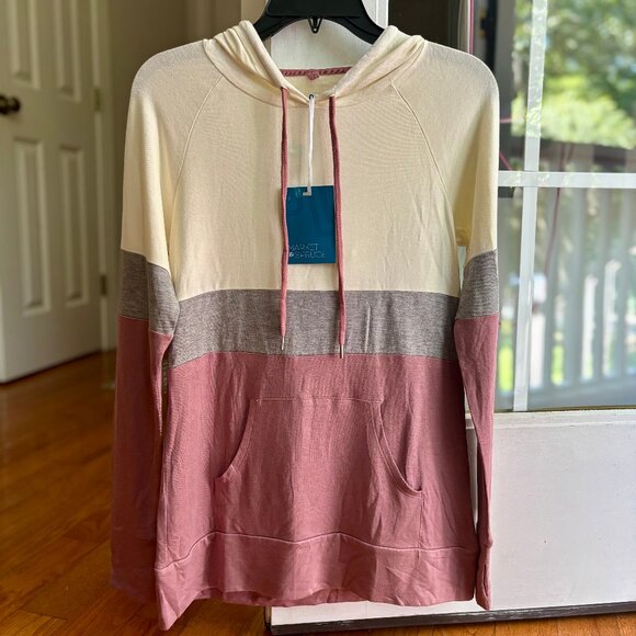 NWT Market & Spruce Stitch Fix Brena Colorblock Lightweight Pullover Women S - Picture 3 of 13